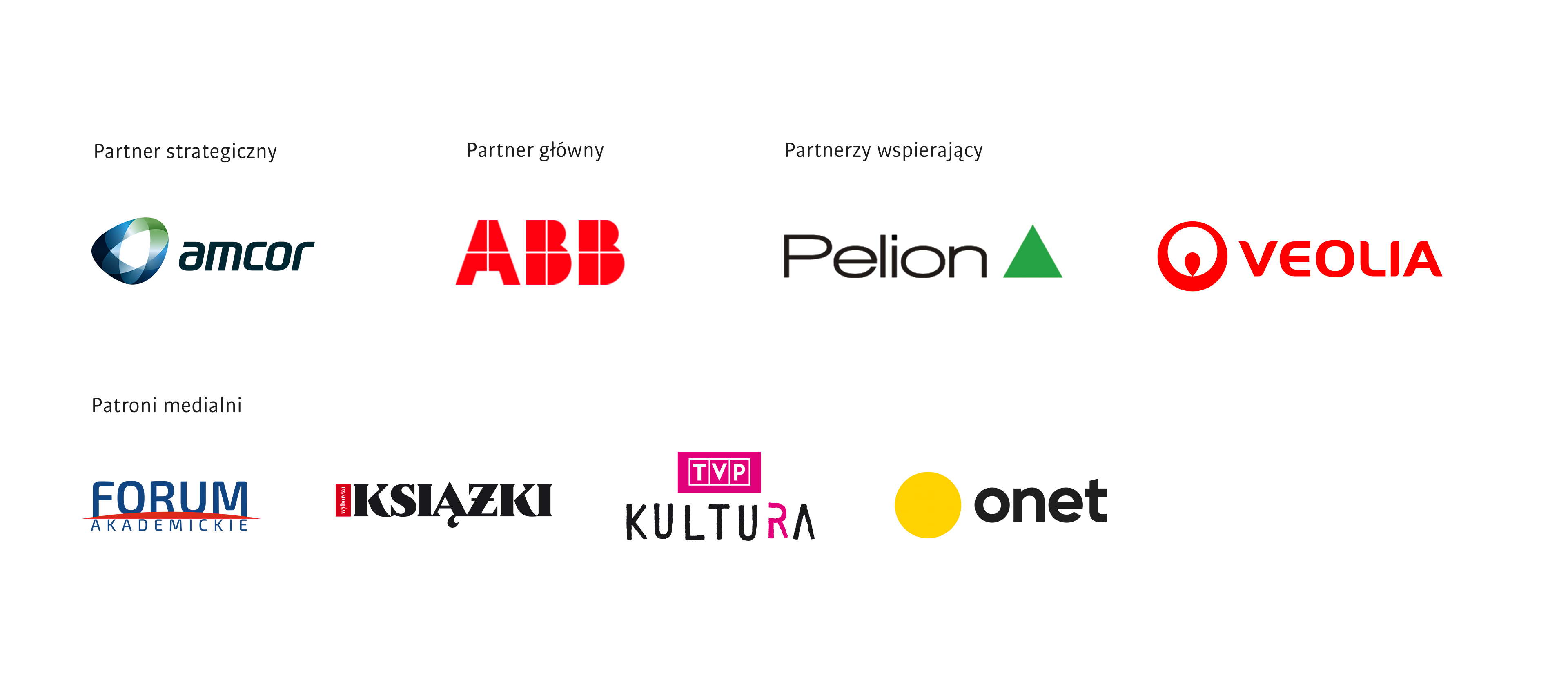 logotypy patronów nagrody